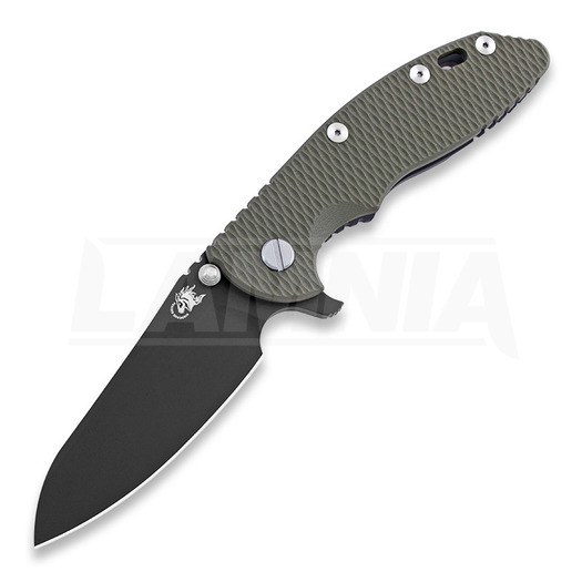 Hinderer XM-18 3.5 Gen4 Sheepsfoot DLC foldekniv, grønn