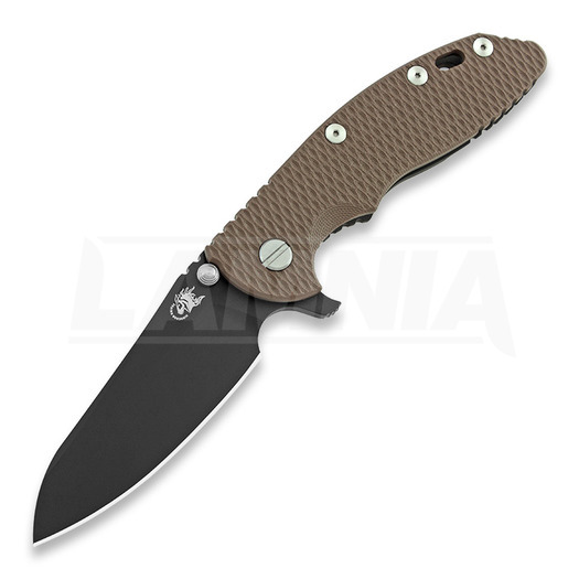 Hinderer XM-18 3.5 Gen4 Sheepsfoot DLC összecsukható kés, FDE