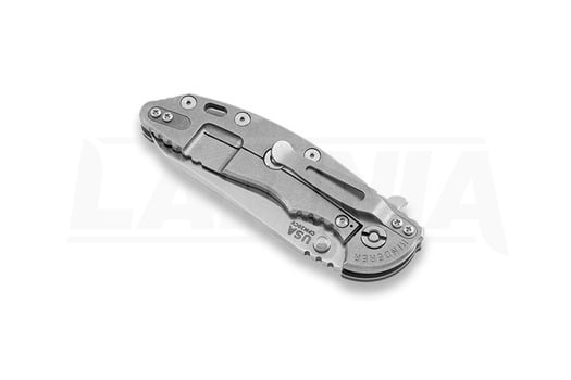 Hinderer XM-18 3.5 Gen5 Sheepsfoot összecsukható kés, stonewashed, kék