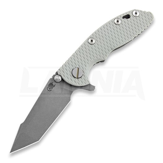 Coltello pieghevole Hinderer XM-18 3.0 Harpoon Tanto, working finish, grigio