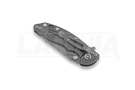 Coltello pieghevole Hinderer XM-18 3.0 Harpoon Tanto, working finish, grigio