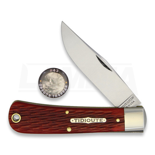 Coltello pieghevole Great Eastern Tidioute Red Jigged Bone