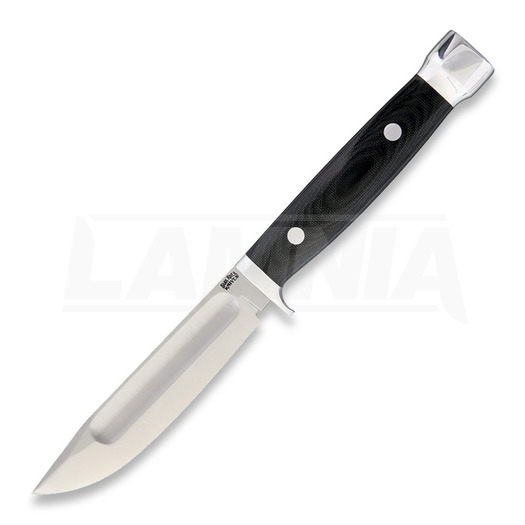 Coltello Bark River Canoe Black Canvas Micarta