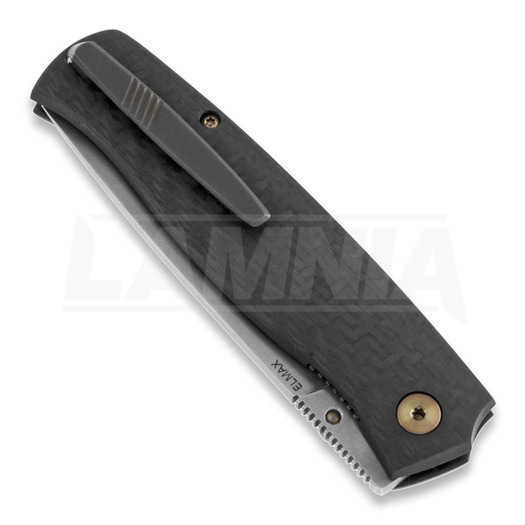 Cheburkov Strizh small Elmax foldekniv, Carbon Fibre