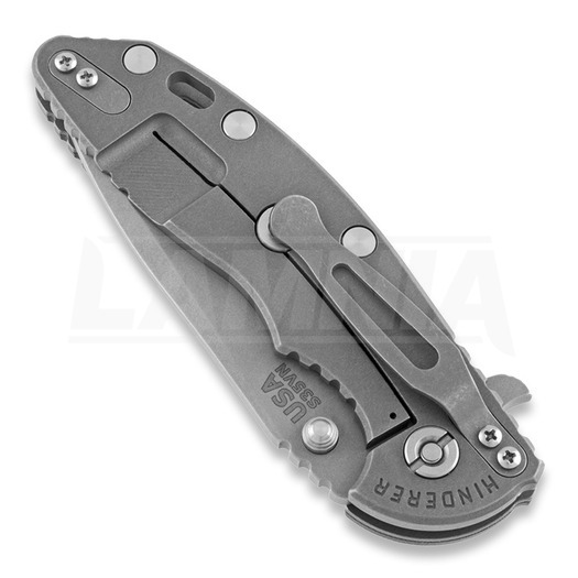 Hinderer XM-18 3.5 Gen4 Spanto 折叠刀, working finish, 灰色