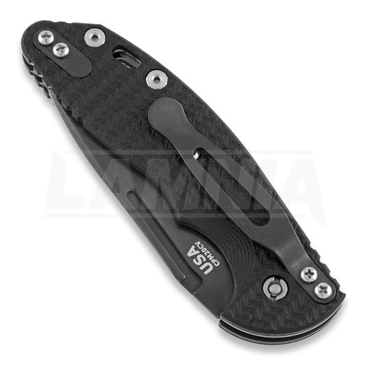 Skladací nôž Hinderer XM Slippy Spanto, stonewashed DLC, čierna