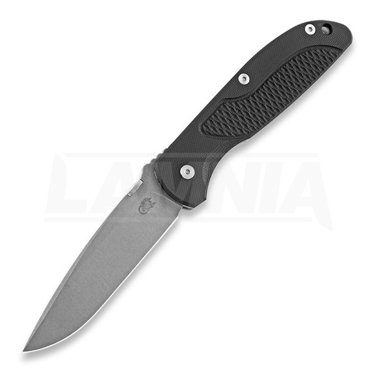 Hinderer Firetac Spearpoint összecsukható kés, working finish, fekete