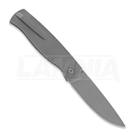 Cheburkov Strizh large M390 fällkniv, Titanium, Black Carbon Fibre Inlay