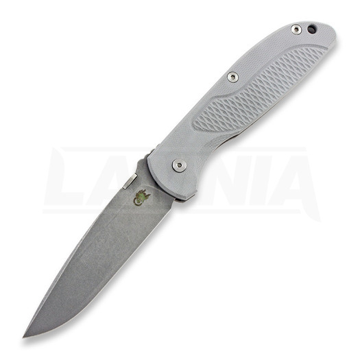 Hinderer Firetac Spearpoint összecsukható kés, working finish, szürke