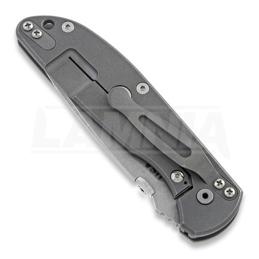 Hinderer Firetac Spearpoint összecsukható kés, working finish, szürke