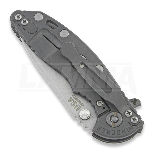 Hinderer XM-18 3.0 Gen 4 Spearpoint 折り畳みナイフ, working finish, 黒