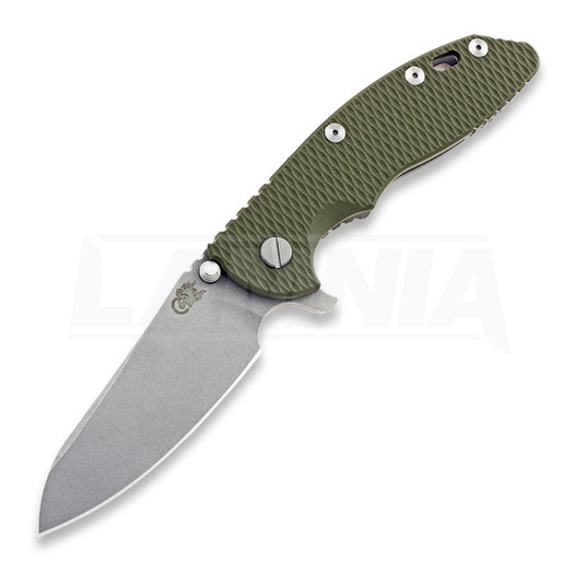 Hinderer XM-18 3.5 Gen6 Sheepsfoot összecsukható kés, working finish, od green