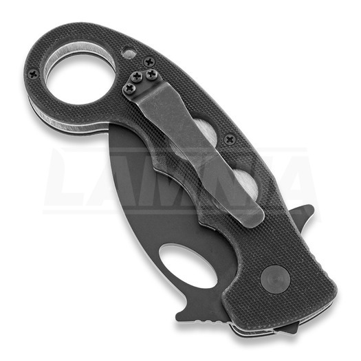 Saliekams nazis Emerson Karambit Flipper, melns