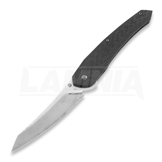 Складной нож Cheburkov Cobra Damascus, carbon fibre