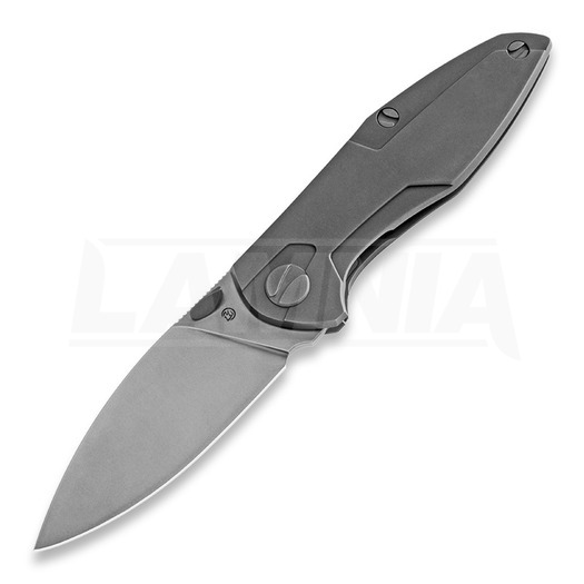 Cheburkov Tukan M390 Titanium 折り畳みナイフ, Timascus clip and spacer