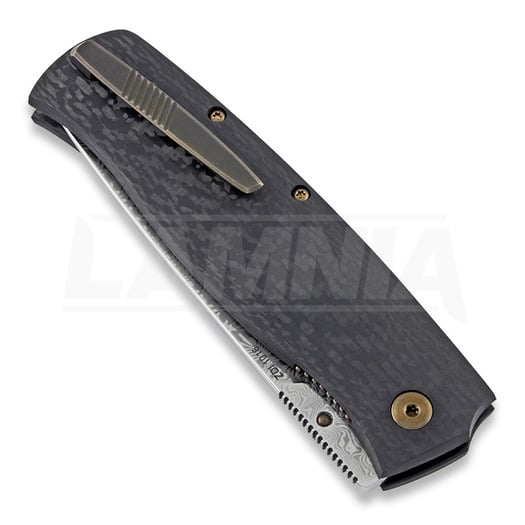 Nóż składany Cheburkov Strizh large Damascus, Carbon Fibre, bronze hw