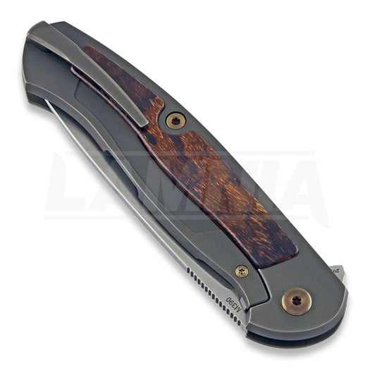 Zavírací nůž Cheburkov Scout M390, Bronze Titanium, Ironwood Inlay