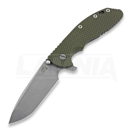 Hinderer XM-24 4.0 Tri-Way Spanto összecsukható kés, working finish, zöld