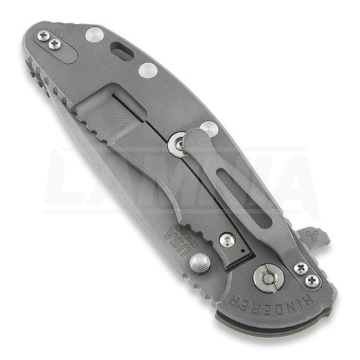 Hinderer XM-24 4.0 Tri-Way Spanto összecsukható kés, working finish, zöld