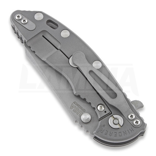 Hinderer XM-18 3.5 Tri-Way Fatty Wharncliffe fällkniv, working finish, svart