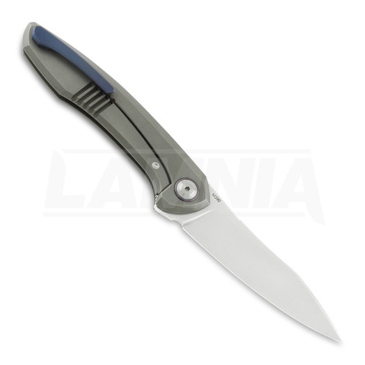 Cheburkov Russkiy M390 foldekniv, purple pivot collar