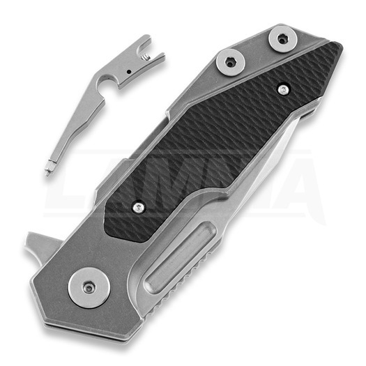 Briceag Hinderer Full Track Tri-Way Spearpoint, stonewash, negru