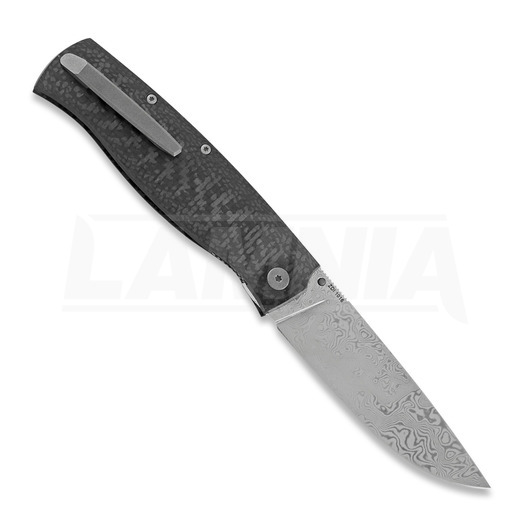 Zavírací nůž Cheburkov Strizh large Damascus, Carbon Fibre, gray hw