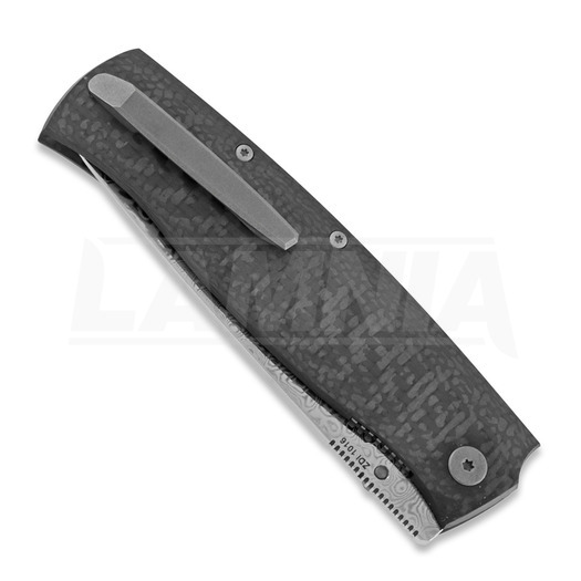 Cheburkov Strizh large Damascus összecsukható kés, Carbon Fibre, gray hw