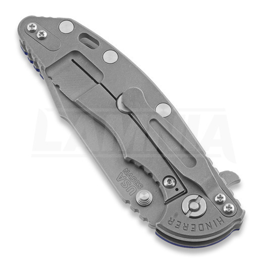 Πτυσσόμενο μαχαίρι Hinderer XM-18 3,5" Harpoon Spanto WF, μπλε, μπλε