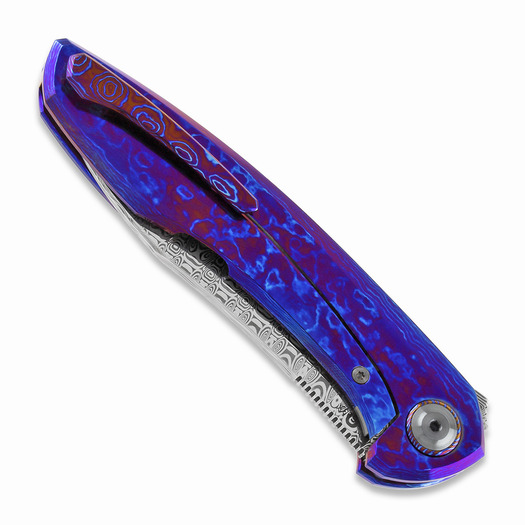 Cheburkov Russkiy Damasteel Timascus Custom foldekniv