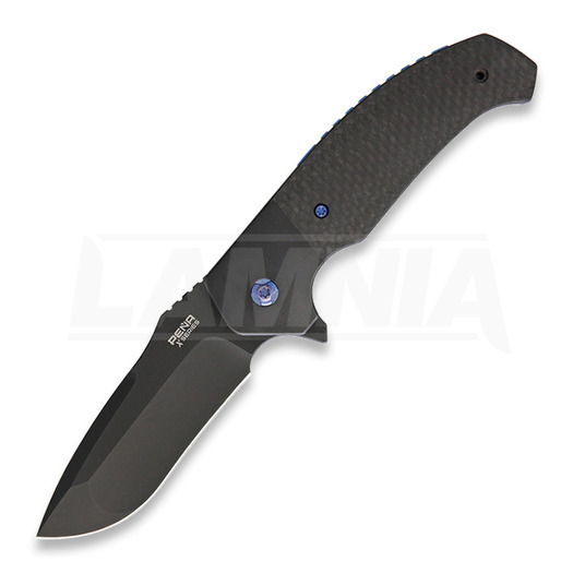 Briceag Pena Knives Mini Diesel Framelock Carbon Fiber, negru