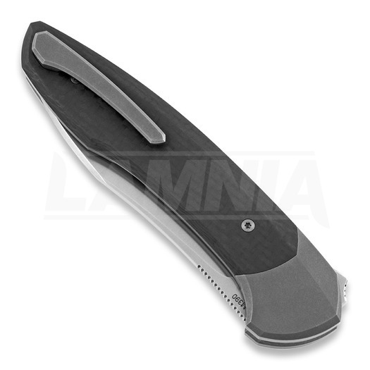 Cheburkov Russkiy M390 折叠刀, Carbon Fibre with Bolster