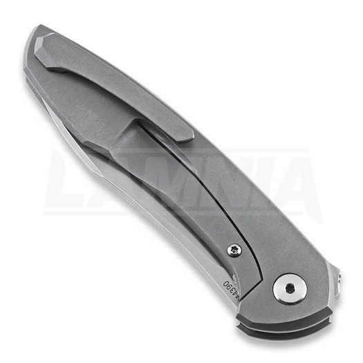 Cheburkov Mini Russkiy M390 foldekniv, Titanium