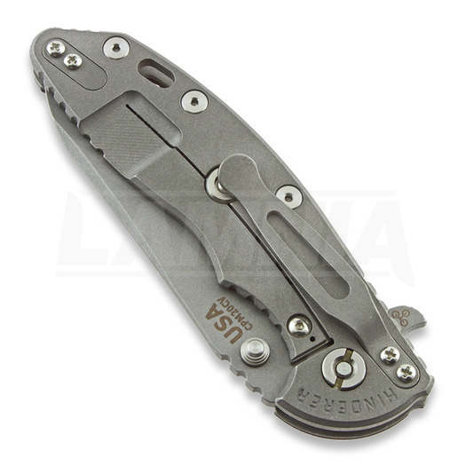 Hinderer XM-18 3.5 Skinny Sheepsfoot összecsukható kés, working finish, fekete