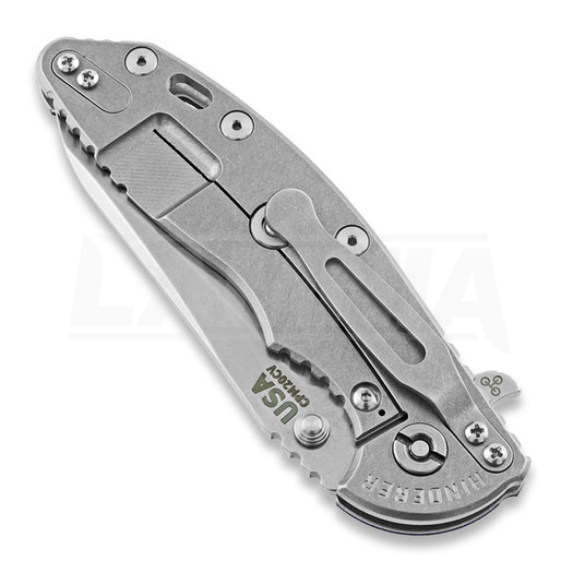 Nóż składany Hinderer XM-18 3.5 Skinny Sheepsfoot, stonewash, blue/black