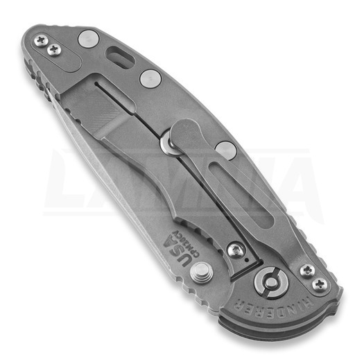 Hinderer XM-18 3,5" Non-flipper Spearpoint WF összecsukható kés, fekete