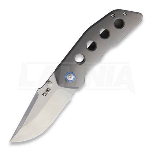 มีดพับ Pena Knives Rhino Blue Titanium w/Stud