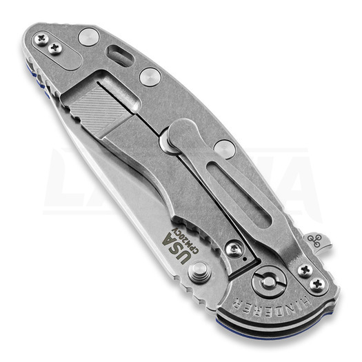 Liigendnuga Hinderer XM-18 3.5 Slicer, stonewash, sinine