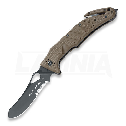 Fox Knives A.L.S.R 2 접이식 나이프, 올리브색 FX-447COD