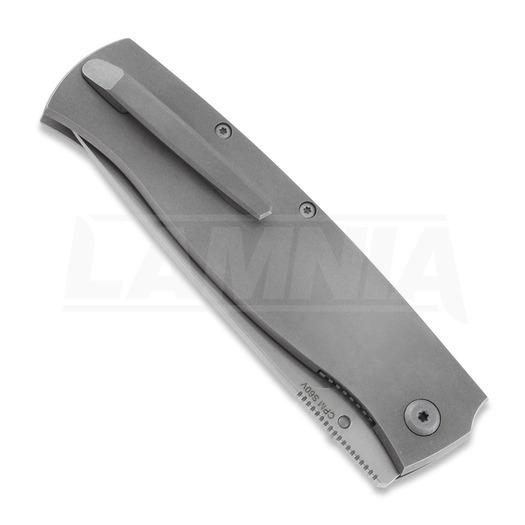 Cheburkov Strizh large CPM S60V Titanium foldekniv