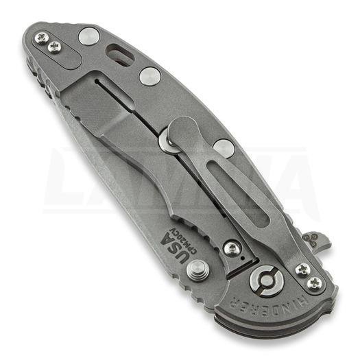 Saliekams nazis Hinderer XM-18 3.5 Tri-Way Spanto, working finish, melns