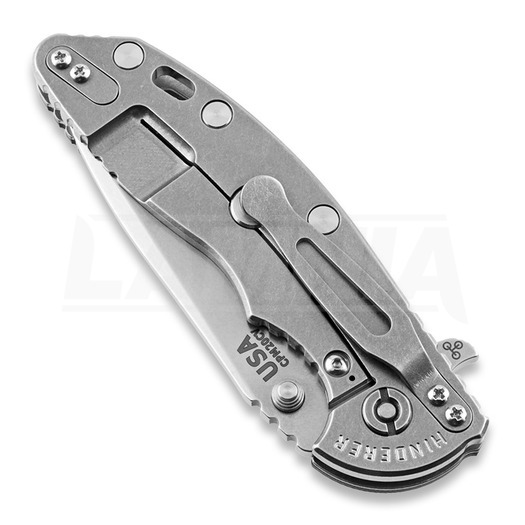 Hinderer XM-18 3.5 Tri-Way Spanto összecsukható kés, stonewash, fde