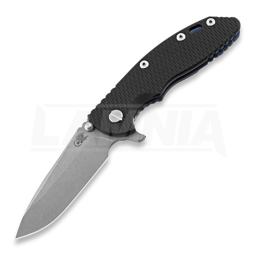 Hinderer XM-18 3.5 Tri-Way Spearpoint foldekniv, battle blue, sort