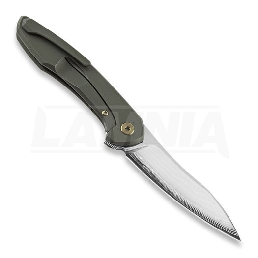 Cheburkov Mini Russkiy Laminate fällkniv, Bronzed Titanium