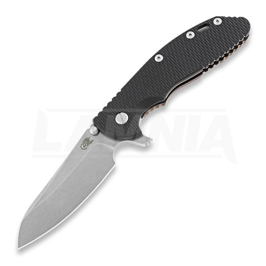 Hinderer XM-24 4.0 Tri-Way Sheepsfoot fällkniv, stonewash bronze, svart