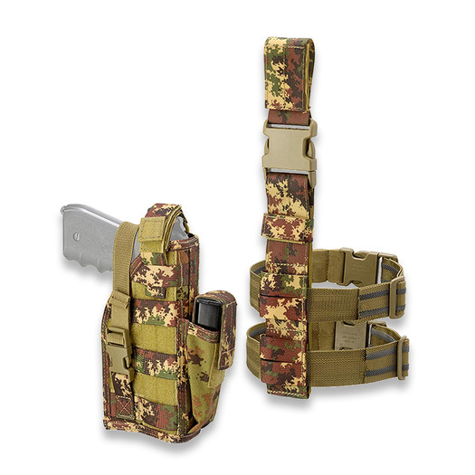 Defcon 5 Ambidextrous Leg Pistol Holster, camo