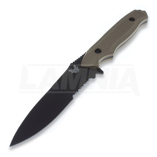 Cuțit Benchmade Nimravus, tan, zimţat 140SBKSN