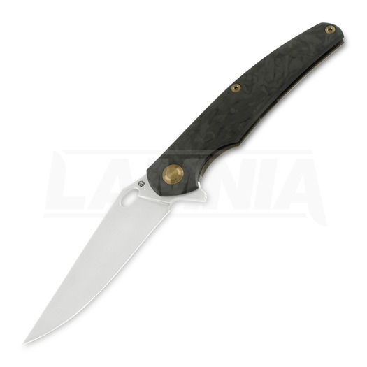 Saliekams nazis Cheburkov Voron Light M390, Bronze Titanium, Marbled Carbon Fiber