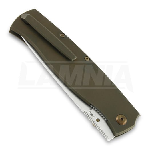 Saliekams nazis Cheburkov Strizh large M390, Bronzed Titanium, Black Carbon Fibre Inlay