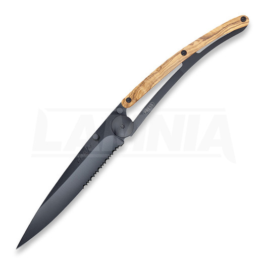Deejo Linerlock 37g összecsukható kés, olive wood